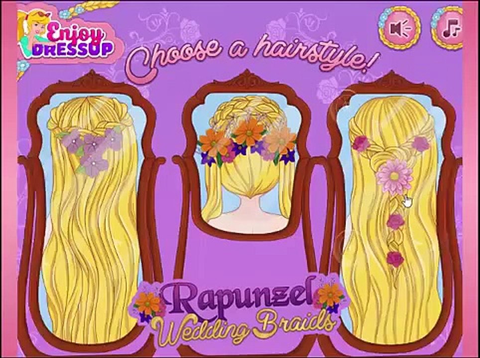 Rapunzel Wedding Braids Games For Kids 2015 Animated Games