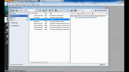 3. ENDNOTE: Exporting references from Library Search