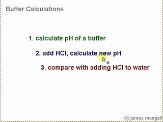 1. Buffer solutions - pH of a buffer