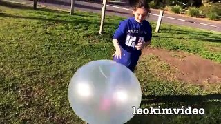 Wubble Bubble Kids Fun Curious George Stunts & Epic Slowmo Fail