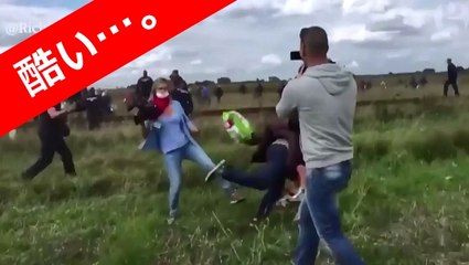 難民の子供蹴る＝テレビ女性カメラマン解雇―ハンガリー Petra Laszlo ペトラ・ラースロー