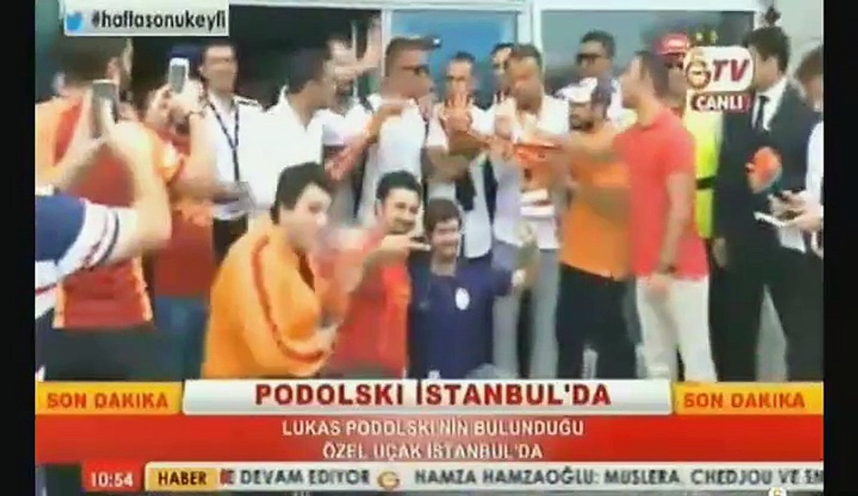 ...Ve Podolski, İstanbul'da
