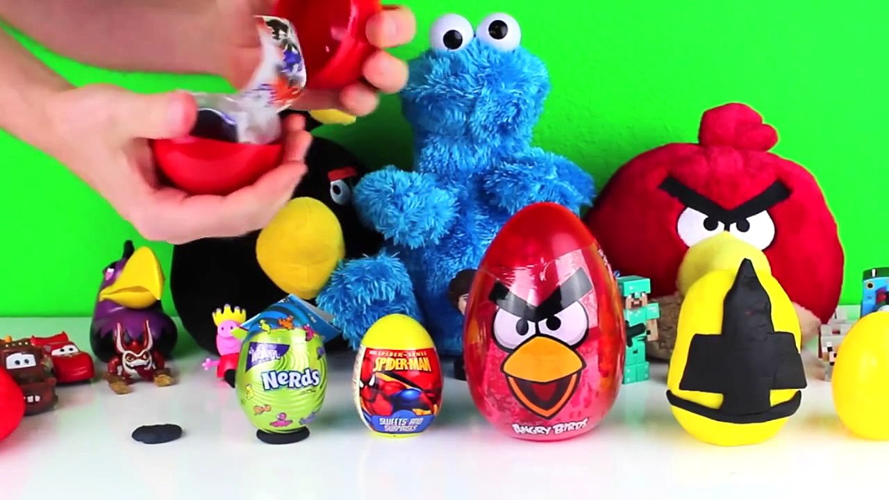 Power Rangers Surprises, Sonic The Hedgehog, Spiderman, Barney