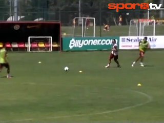 Necati antrenmanda hata affetmedi