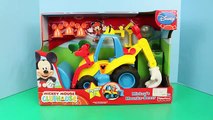 Mickey Mouse Clubhouse Mouska-Dozer Toy Review with Construction Worker Mickey Mouse