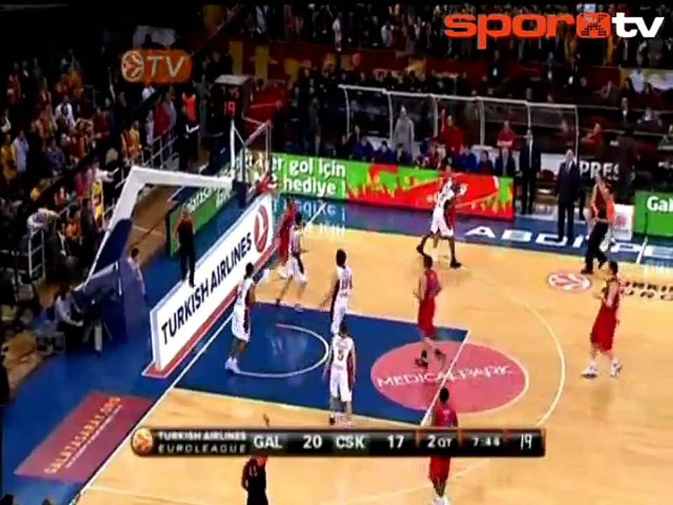 Galatasaray Rus devini yere serdi | G.Saray MP 68-64 CSKA Moskova