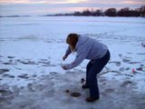 Black Lake ice fishing