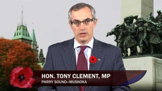 Remembrance Day Message from MP Tony Clement