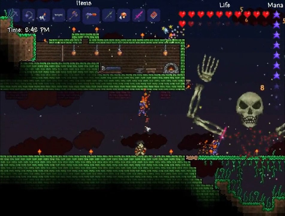 Terraria - Skeletron Plus Blood Moon Fail