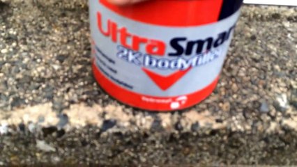 Making a power rangers helmet part 1 - applying body filler