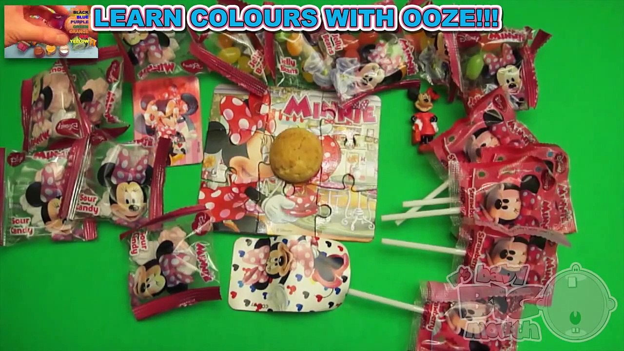 Disney Minnie Mouse Surprise Eggs Learn Sizes Big Bigger Biggest! Opening Eggs with Toys and Candy!