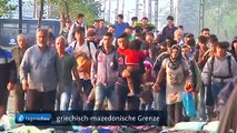 Flüchtlinge in Mazedonien: T. Rüger, ARD Wien, zur Lage im Grenzgebiet