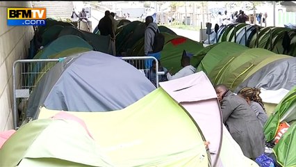 Près de 500 migrants vivent à Paris dans un camp sous le pont Charles-de-Gaulle