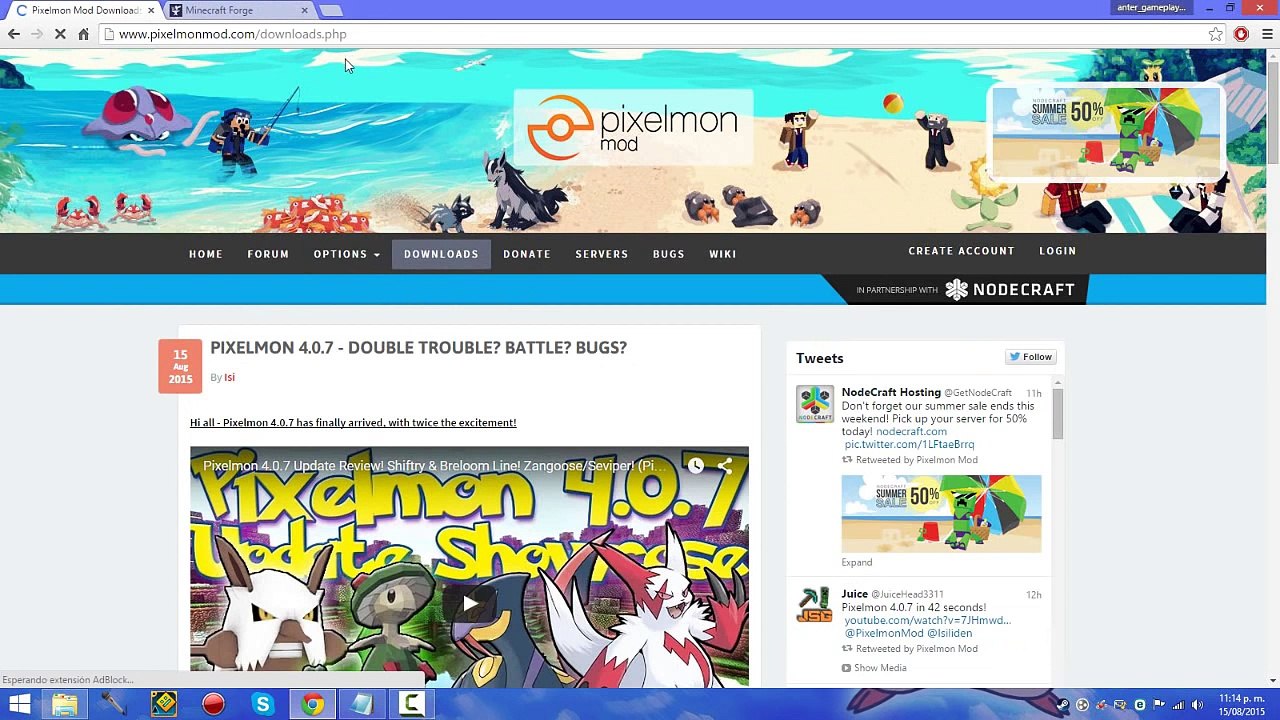 Como descargar e instalar Pixelmon 4.0.7 | Minecraft 1.8