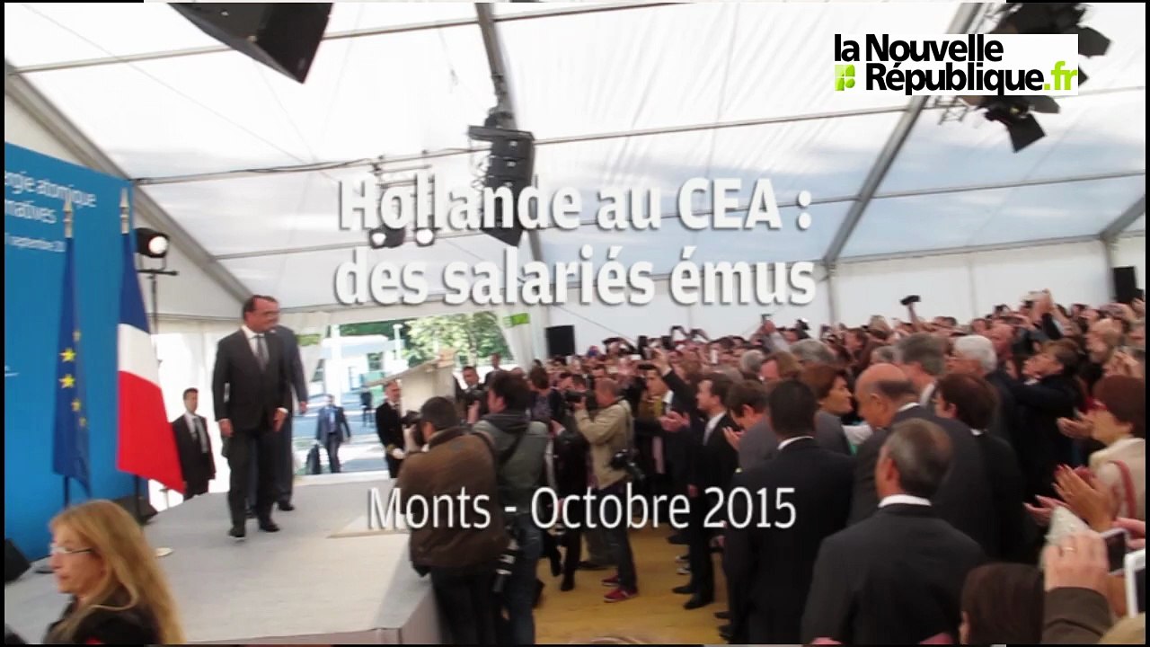 VIDEO. Monts : les salariés du CEA émus par le discours du Président Hollande