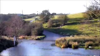 VW Golf Country races through Tissington ford, Derbyshire