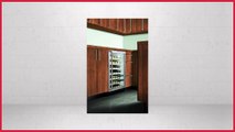 Summit SWC6GBLBISHWOADA: ADA compliant, commercially approved wine cellar for built-in undercounter use, with glass door, black cabinet, full length handle and wood shelves