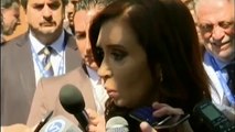 27 de ENE.Cristina Fernandez dialogó con la prensa tras el cierre de la Cumbre Celac 2013