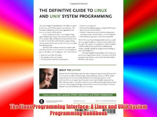 The Linux Programming Interface: A Linux and UNIX System Programming Handbook Download Books