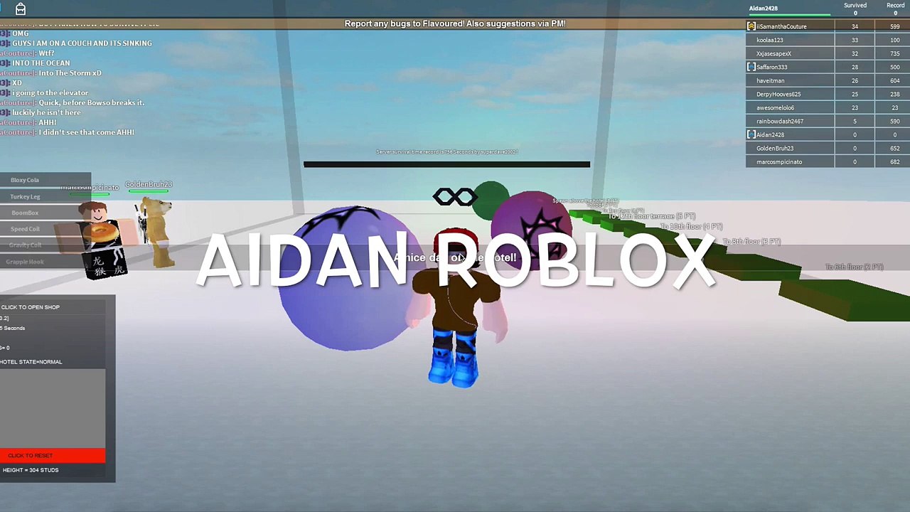 Aidan Roblox Plays: Roblox - Disaster Hotel