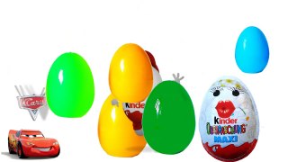 Яйца с сюрпризом Киндер сюрпризы Тачки 2 Disney Pixar Surprise Eggs Cars 2