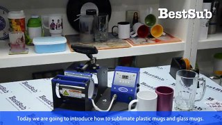 How to sublimate plastic and glass mugs from bestsub