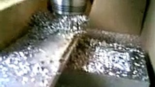Milling aluminium at my  DIY Arboga millingmachine