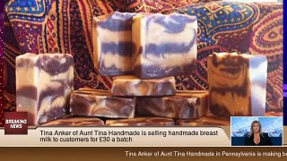 Tina Anker of Aunt Tina Handmade is selling handmade breast milk to customers for £30 a batch