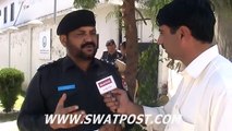 سوات ، ڈی ایس پی کبل حسین با چا چوری کے وارداتوں کے حوالے سے سوات پو سٹ ڈاٹ کا م کیساتھ خصو صی گفتگو۔۔