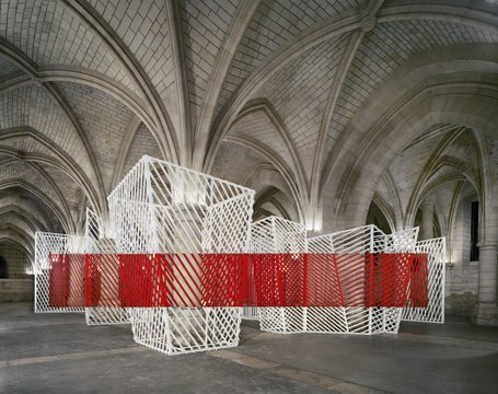 Le photographe Georges Rousse joue avec les perspectives de La Conciergerie