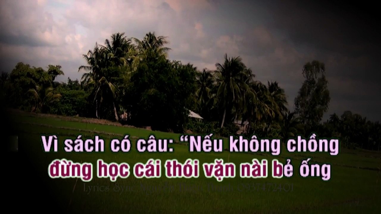 MẸ DẠY CON   NSND Viễn Châu   KaraOke Vọng Cổ Full HD