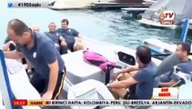 Galatasaraylı futbolcuların tekne keyfi!