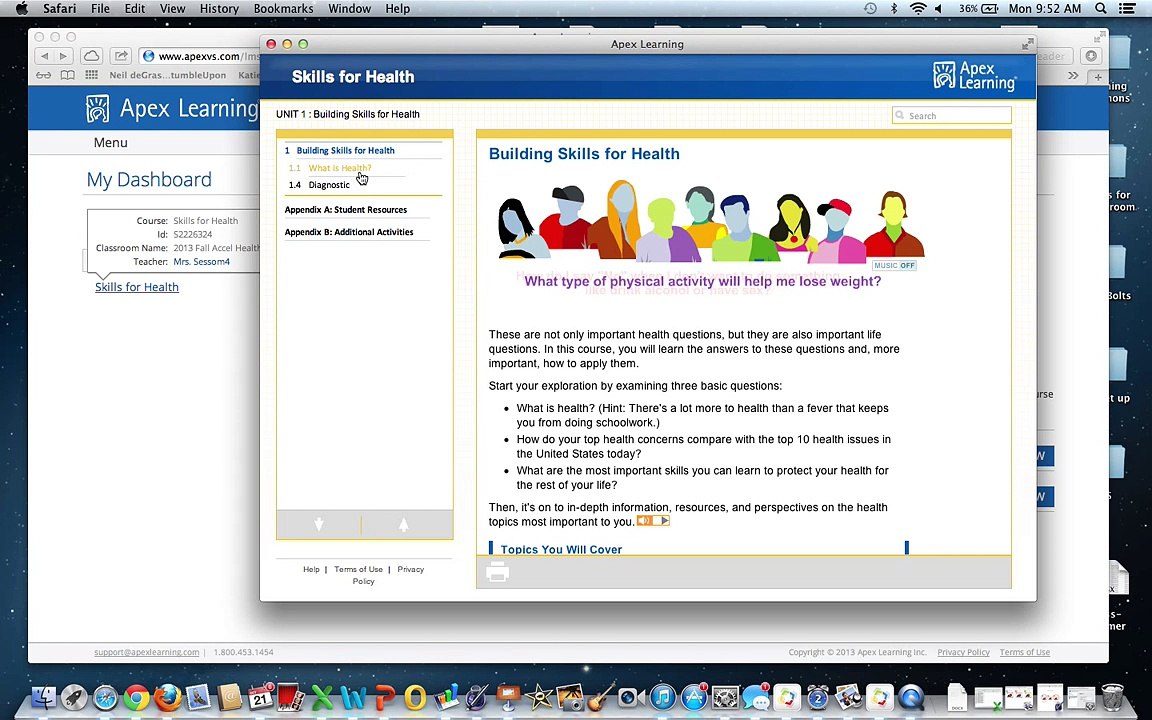 Apex Learning  Accessing your course