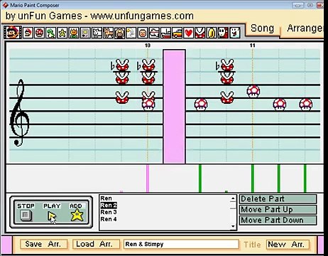 Mario Paint - Ren & Stimpy Nickelodeon Theme