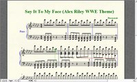 Wrestling Piano Theme Sheet Music - 