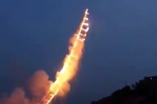 Amazing firework making lader on the sky very beautifully
