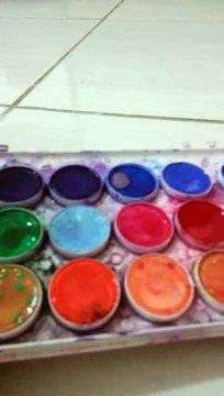 How to do water marbling on corn flour simple way