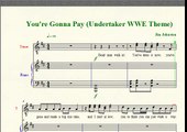 Wrestling Piano Theme Sheet Music - 