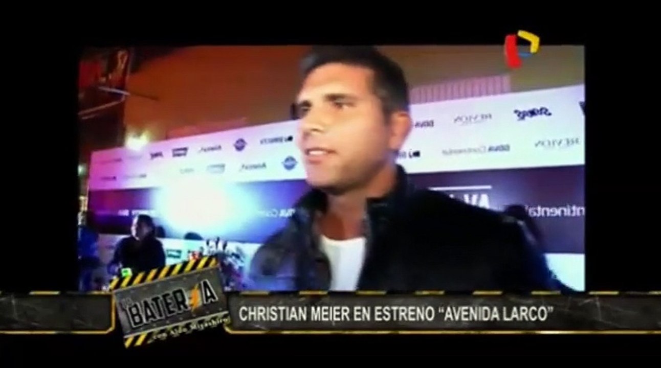 Nota a Christian Meier  Estreno 'AV.LARCO'  - La Batería