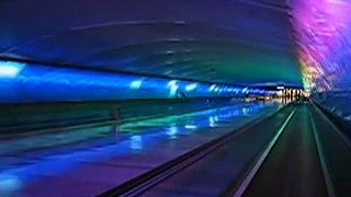 Neon Tunnel at Detroit Metro Airport