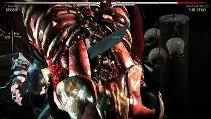 Mortal Kombat X - All Characters Performed Kenshi's X-Ray