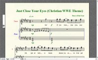 Wrestling Piano Theme Sheet Music - 