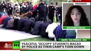 POLICE Pepper Spraying Peaceful Students @University of California, Davis.