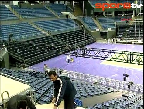 Sinan Erdem Spor Salonu tenise uyarlandı