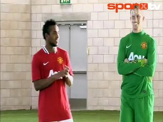 Hernandez ve David De Gea'dan ilginç idman!