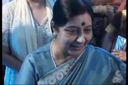 Sushma Swaraj at Esha Deol's wedding reception