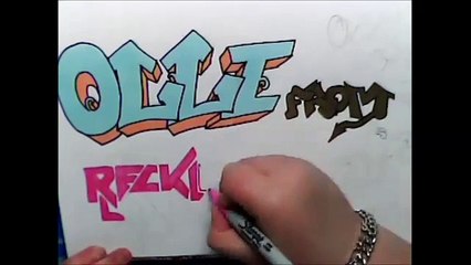 Speed Art: Graffiti and Stencil (Olli Herman From Reckless Love)