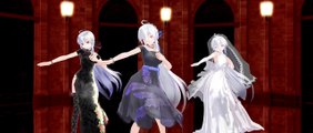 [MMD HD]Girls　弱音ハク(yowane haku )　/ China Dress/ONE PIECE/ Wedding Dress　ver