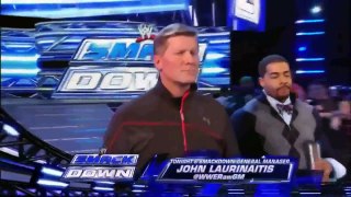 Teddy Long vs John Laurinaitis WWE Smackdown 3/9/12