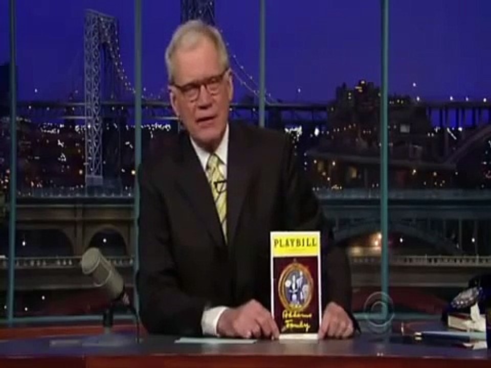 The Addams Family musical on The Late Show
